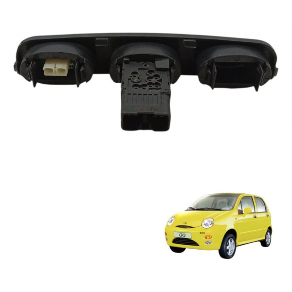 Moldura Botão Pisca Alerta Alarme Chery Qq 1.0 2014 2015