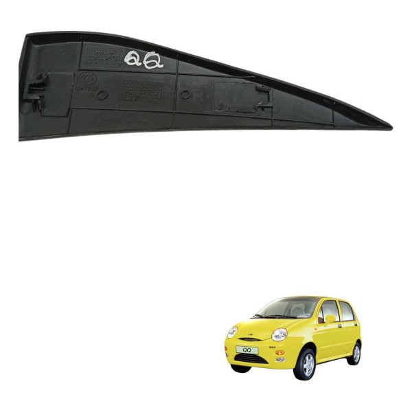 Moldura Interna Retrovisor Direito Chery Qq 1.0 2014 2015