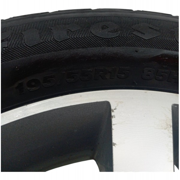 Roda Pneu 195/55r15 Firestone Gm Agile 2012 2013 Detalhe