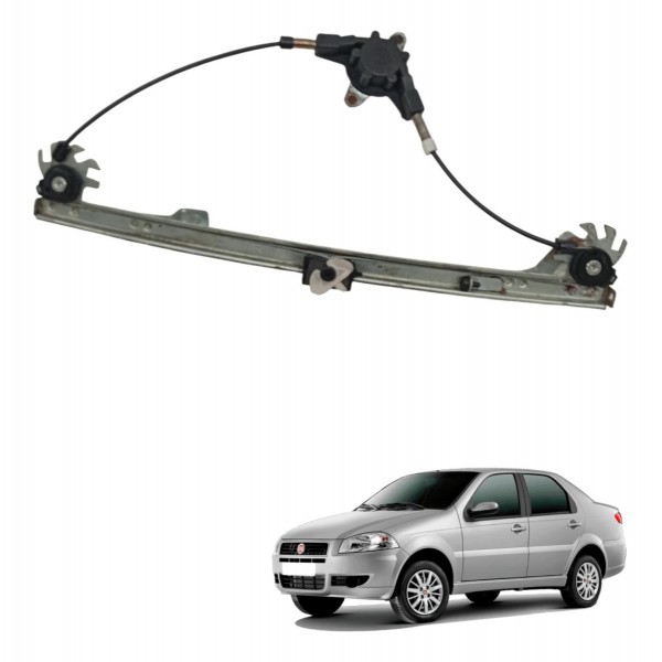 Maquina Vidro Traseira Direita Fiat Siena 1.0 2008 2009 2010