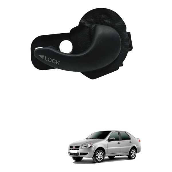 Maçaneta Interna Dianteira Esquerda Fiat Siena 1.0 2008 2009 Dianteira