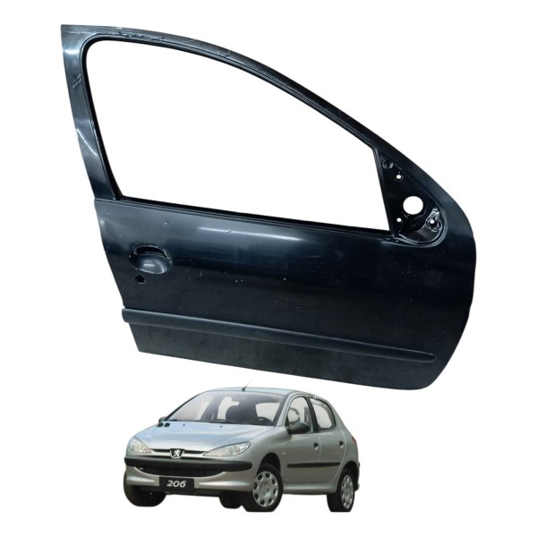 Porta Dianteira Direita Peugeot 206 4p 2005 2006 Detalhe Dianteira Direito