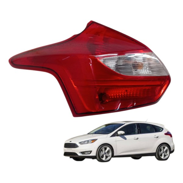 Lanterna Traseira Esquerda Ford Focus Hatch 2.0 2015 Detalhe Esquerdo/motorista