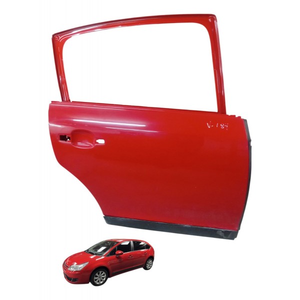 Porta Traseira Direita Citroen C4 Glx 4p 2012 2013 2014 Traseira Direito