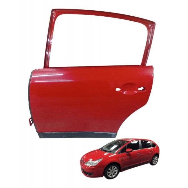 Porta Traseira Esquerda Citroen C4 Glx 4p 2012 2013 2014 Traseira Esquerdo