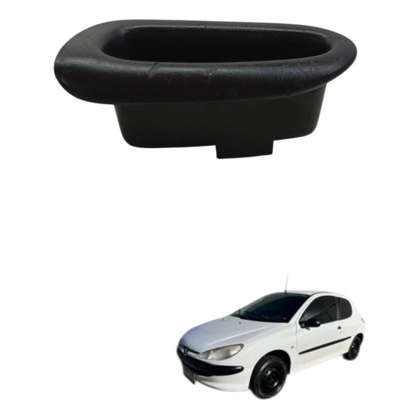 Puxador Porta Dianteiro Esquerdo Peugeot 206 2003 2004 2005