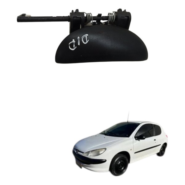 Maçaneta Externa Dianteira Direita Peugeot 206 207 2004 Dianteira