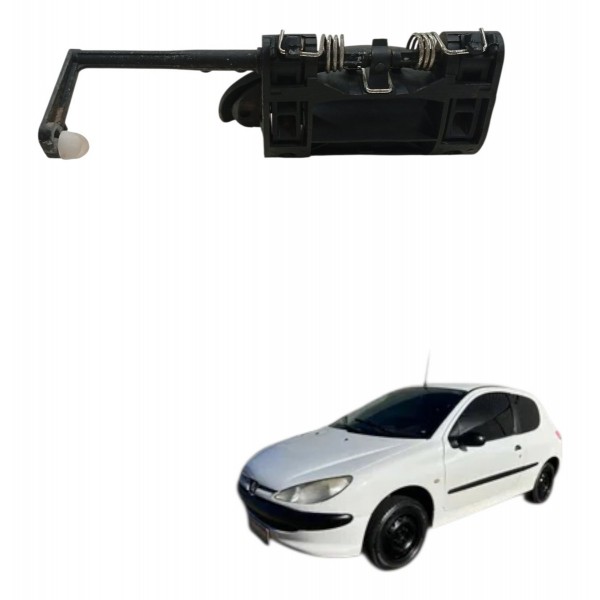 Maçaneta Externa Traseira Esquerda Peugeot 206 207 2004 2005