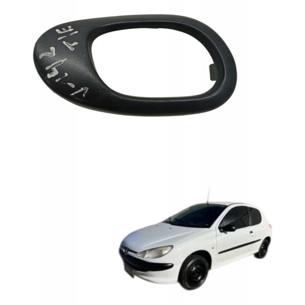 Moldura Maçaneta Interna Traseira Esquerda Peugeot 206 2005
