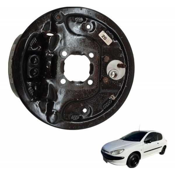 Sapata Espelho Freio Traseiro Direito Peugeot 206 2004 2005