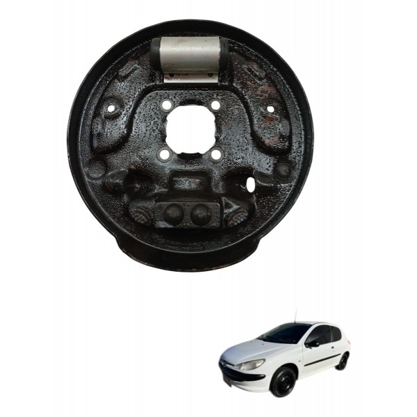 Sapata Espelho Freio Traseiro Esquerdo Peugeot 206 2004 2005