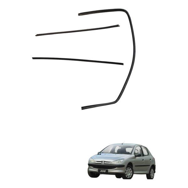 Kit Canaleta Dianteira Direita Peugeot 206 2004 2005 2006