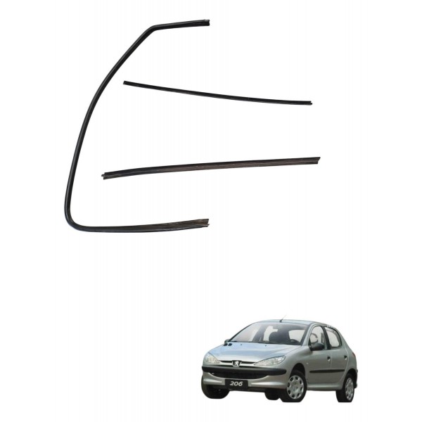 Kit Canaleta Dianteira Direita Peugeot 206 2004 2005 2006
