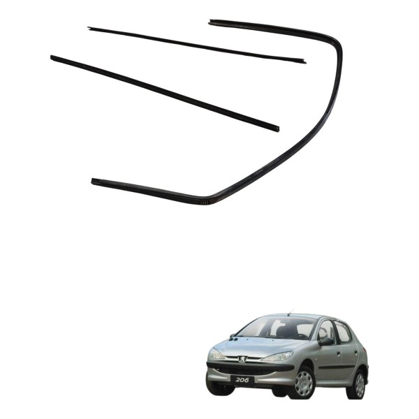 Kit Canaleta Dianteira Direita Peugeot 206 2004 2005 2006