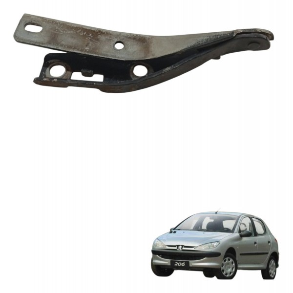 Dobradiça Direita Capo Peugeot 206 1.4 2005 2006 2007 2008