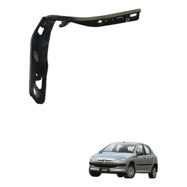 Dobradiça Direita Capo Peugeot 206 1.4 2005 2006 2007 2008