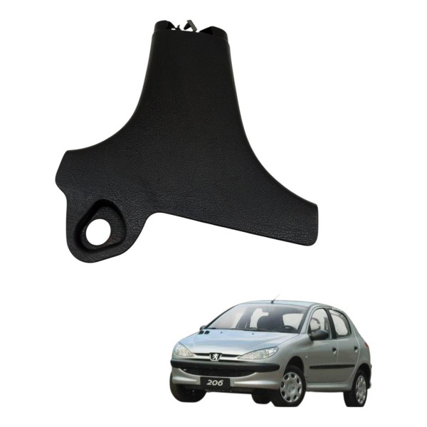Moldura Esquerda Inferiror Coluna Central Peugeot 206 2005