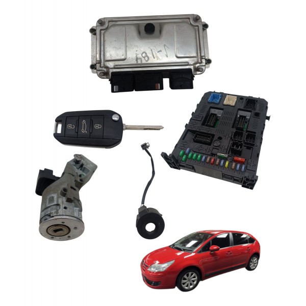 Kit Modulo Injeção Antena Chave Citroen C4 Glx 1.6 2013 2014