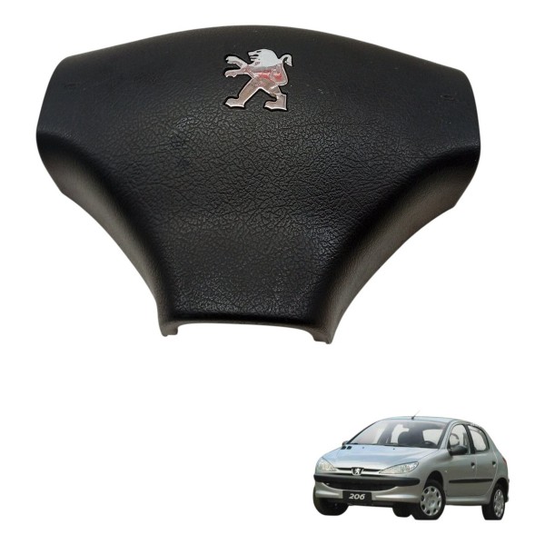 Capa Tampa Volante Buzina Peugeot 206 2004 2005 2006 2007