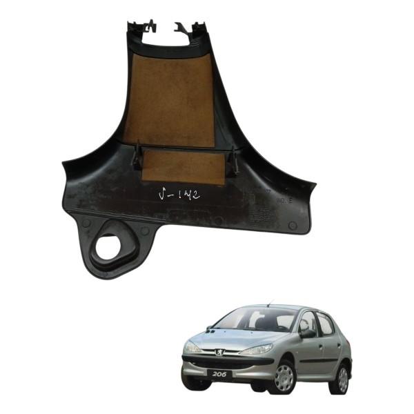 Moldura Direita Inferiror Coluna Peugeot 206 2005 Detalhe