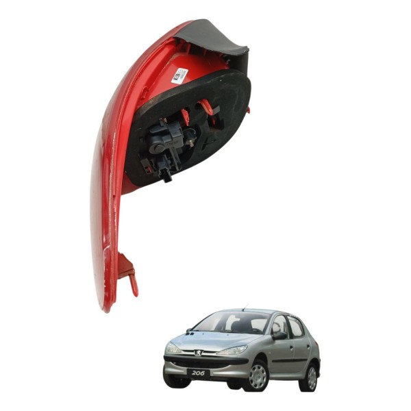 Lanterna Traseira Direita Peugeot 206 2002 2003 2004 2005 Direito/passageiro