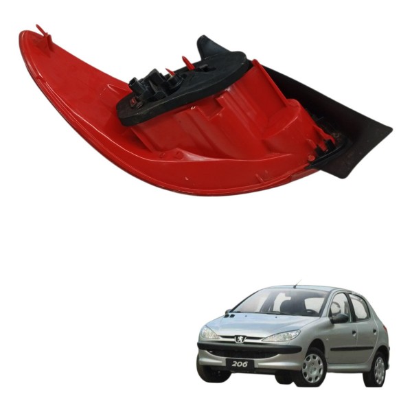 Lanterna Traseira Direita Peugeot 206 2002 2003 2004 2005 Direito/passageiro