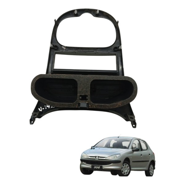 Moldura Painel Central Difusor Ar Peugeot 206 2005 2006