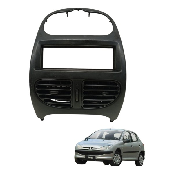 Moldura Painel Central Difusor Ar Peugeot 206 2005 2006