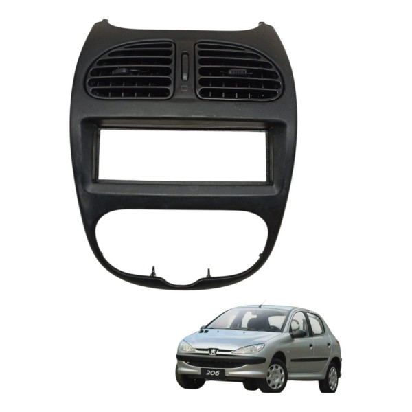 Moldura Painel Central Difusor Ar Peugeot 206 2005 2006
