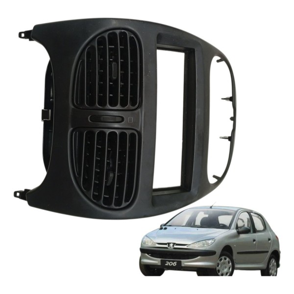 Moldura Painel Central Difusor Ar Peugeot 206 2005 2006