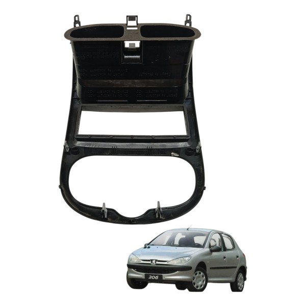 Moldura Painel Central Difusor Ar Peugeot 206 2005 2006