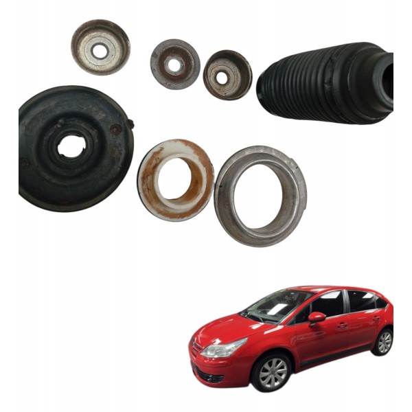 Kit Coifa Base Amortecedor Dianteiro Citroen C4 Glx 2013