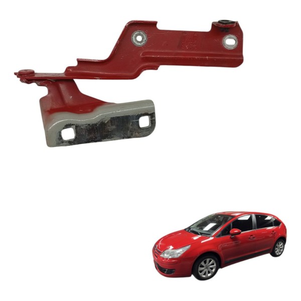 Dobradiça Esquerda Capô Citroen C4 Glx Hatch 2013 2014 2015