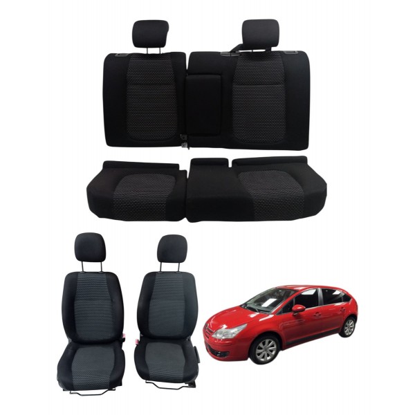 Jogo Banco Tecido Citroen C4 Glx 2011 2012 2013 2014 Detalhe