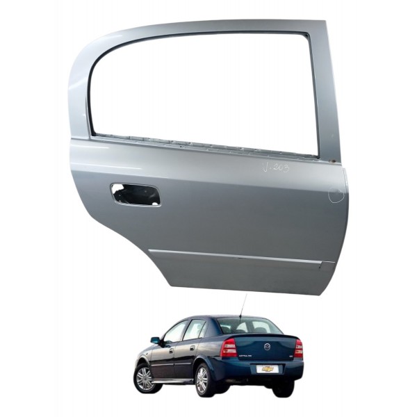 Porta Traseira Direita Gm Astra Hatch 4p 2008 Detalhe Traseira Direito Prateado