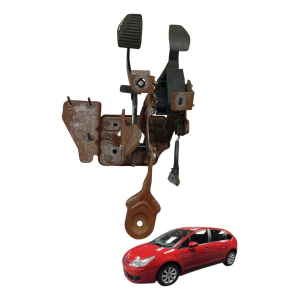 Pedaleira Pedal Freio Embreagem Citroen C4 Glx 2013 Detalhe