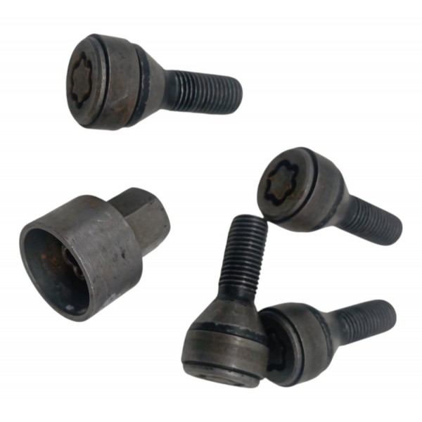 Jogo Parafuso Roda Segredo  C/chave Bmw X1 Drive 2.0 2015