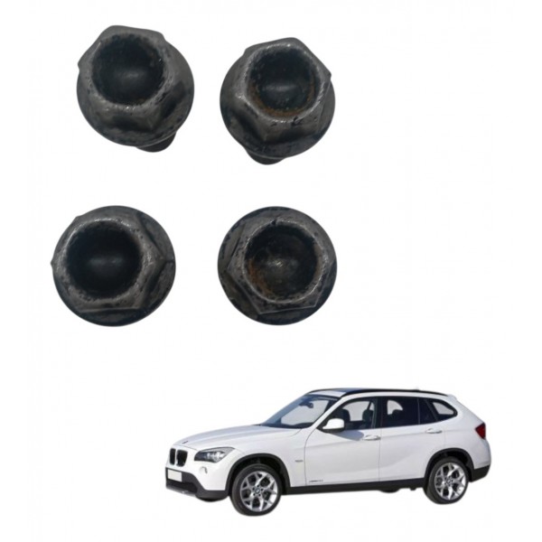 Jogo Parafusos Roda 4 Parafuso Bmw X1 S Drive 2.0 2014 2015