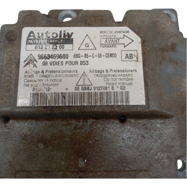 Modulo Central Impacto Citroen C4 Hatch Glx 2014 2015 2016