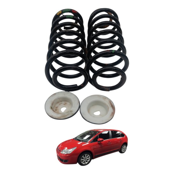 Par Molas Traseiras Citroen C4 Glx Hatch 2013 2014 2015