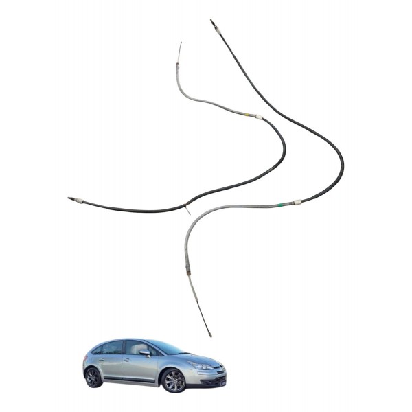 Par Cabo Freio Mão Citroen C4 Glx Hatch 2013 2014 2015