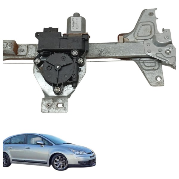 Maquina Vidro Traseiro Direito Citroen C4 Glx 1.6 2012 2013