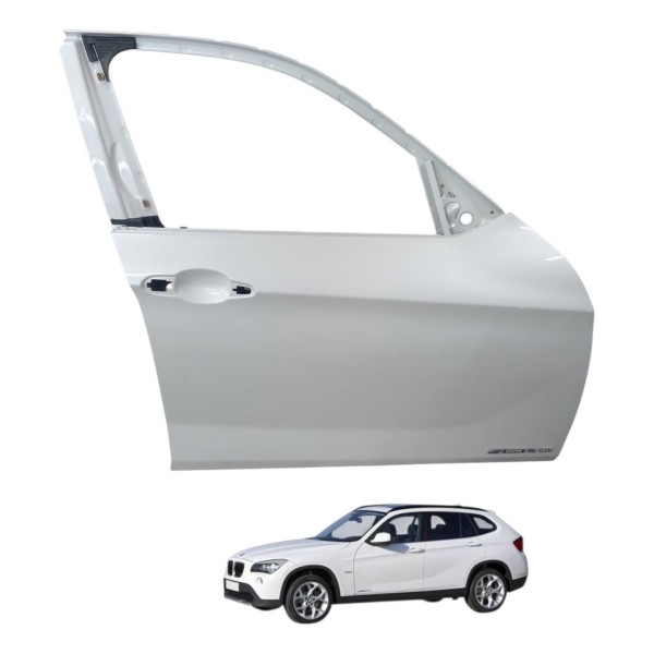 Porta Dianteira Direita Bmw X1 S Drive 2.0 4p 2015 Detalhe Dianteira Direito Branco