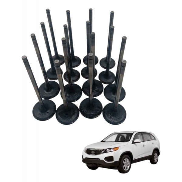 Jogo Valvula Admissão Escape Kia Sorento 2.4 16v 2014 2015
