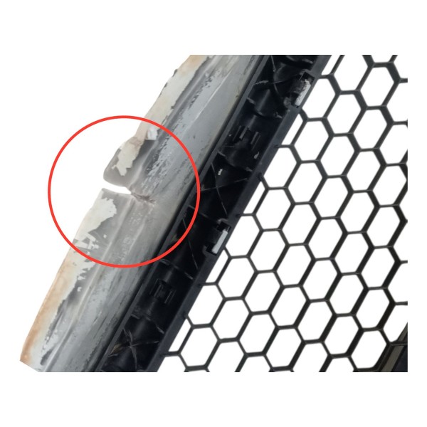 Parachoque Dianteiro Renault Logan 1.0 2008 2009 Detalhe Branco