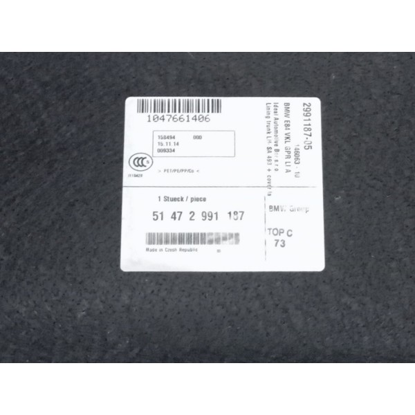 Forro Esquerdo Porta Malas Bmw X1 S Drive 2.0 2014 2015