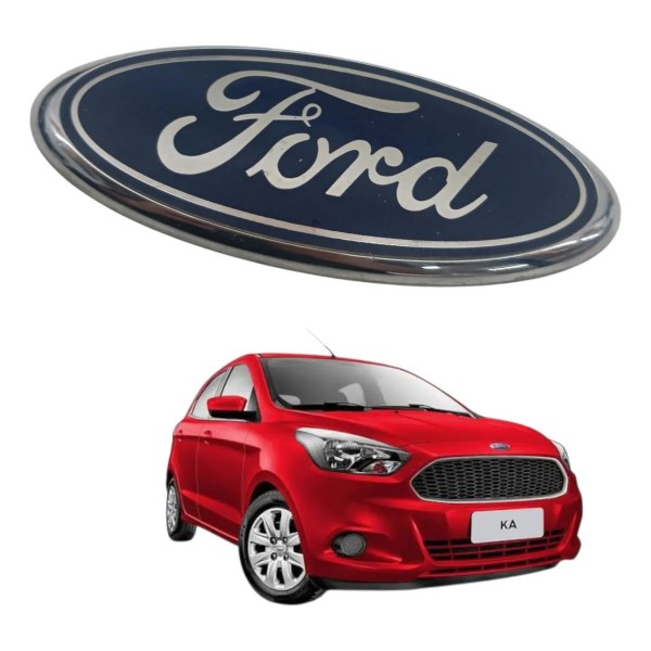 Emblema Frontal Capô Ford Ka Se 1.0 2016 2017 2008 Detalhe