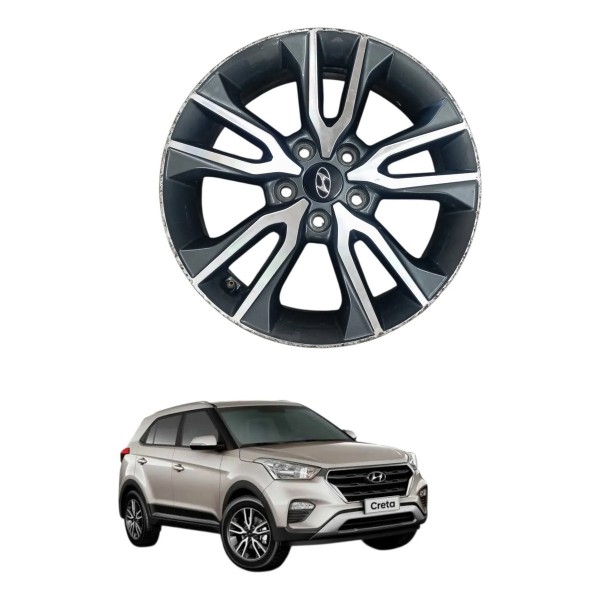 Roda Liga Leve Aro 17 Hyundai Creta 2018 2019 2020 Detalhe