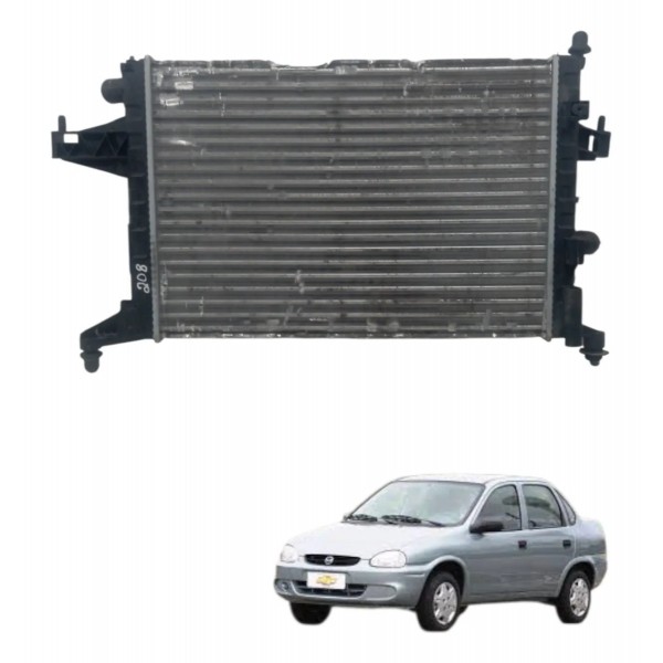 Radiador Agua Motor Chevrolet Corsa Sedan 1.0 2004 Detalhe