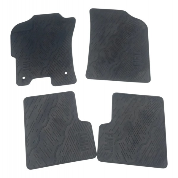 Jogo Tapete Carpete Fiat Mobi 1.0 Like 2021 Detalhe Preto